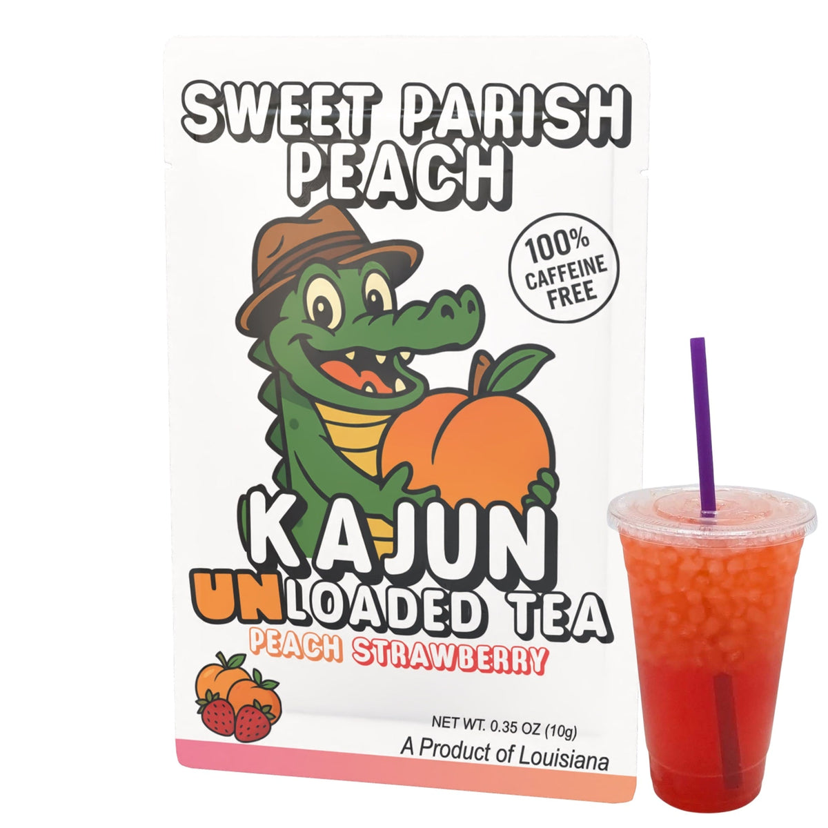 Sweet Parish Peach UNLoaded Tea (Caffeine Free) D43
